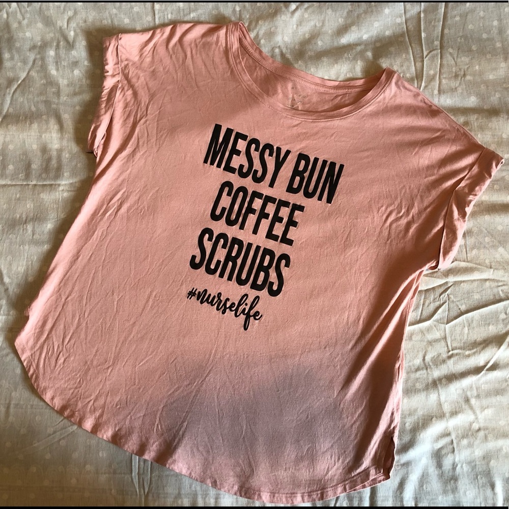 Custom-made Pink ‘Nurse Life’ Tee (Size L)
